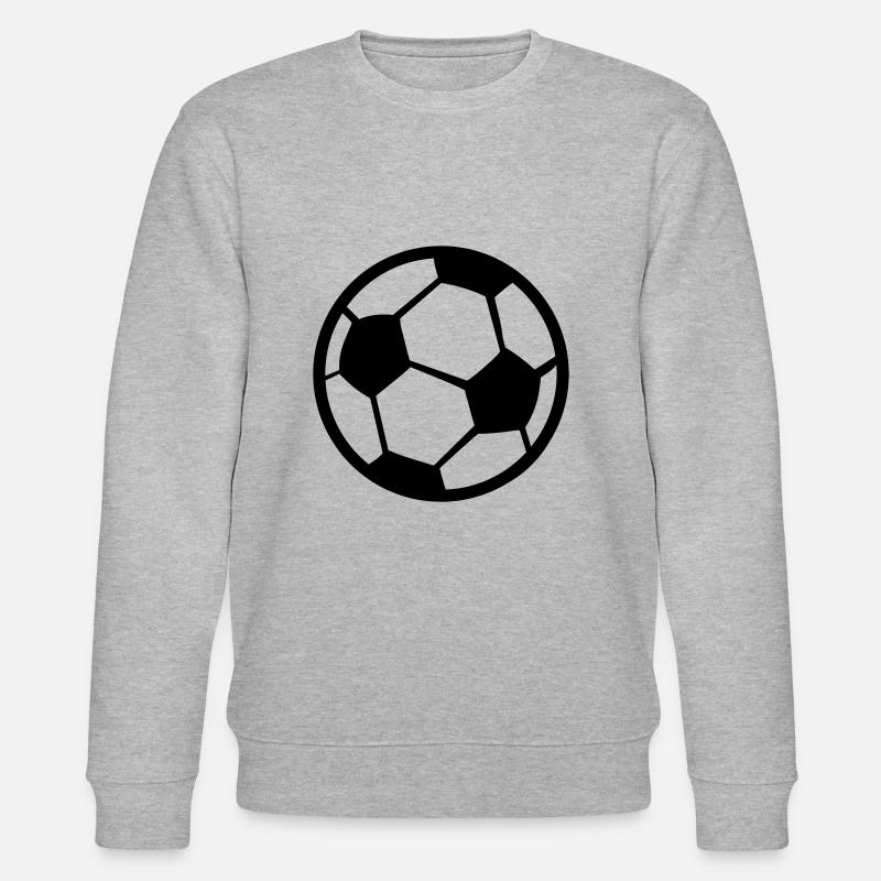 Fußball Ball Klassisch - Stanley/Stella Unisex Bio-Sweatshirt CHANGER - Grau meliert
