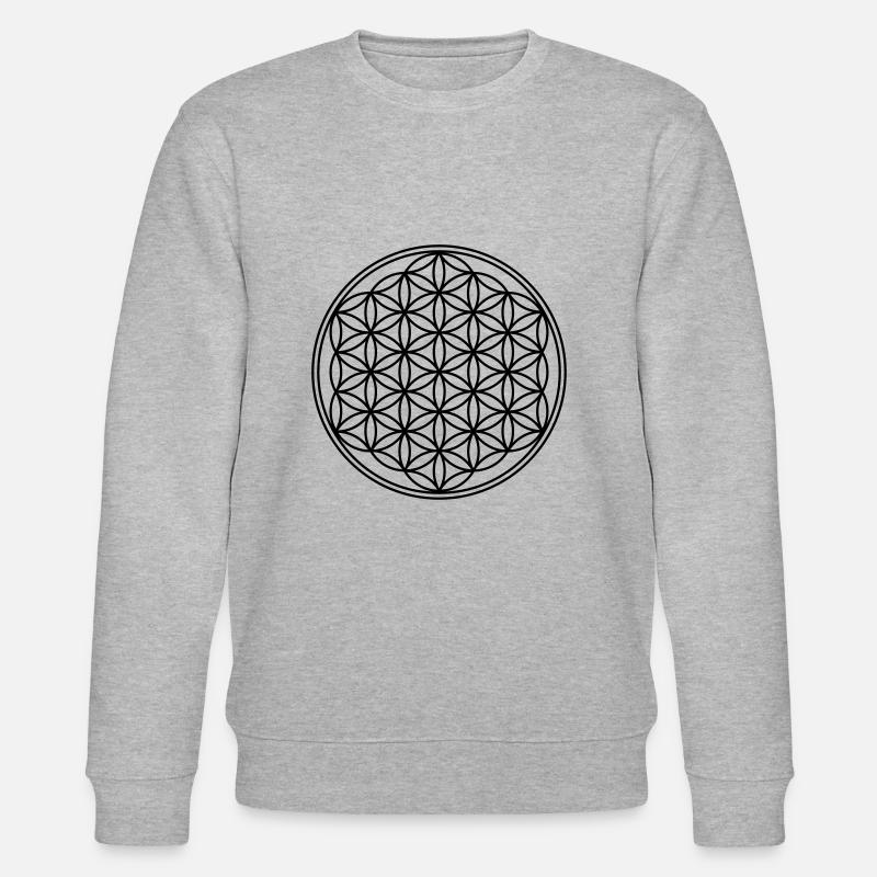 Fleur de Vie 2D - Sweat bio CHANGER Stanley/Stella Unisexe - gris chiné
