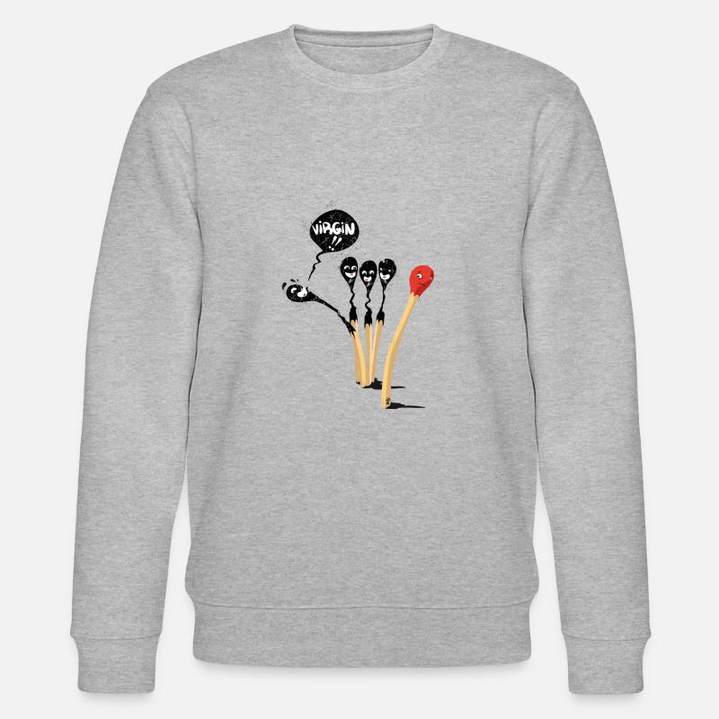 Virgin Spiel FENIKS von grafix - Stanley/Stella Unisex Bio-Sweatshirt CHANGER - Grau meliert