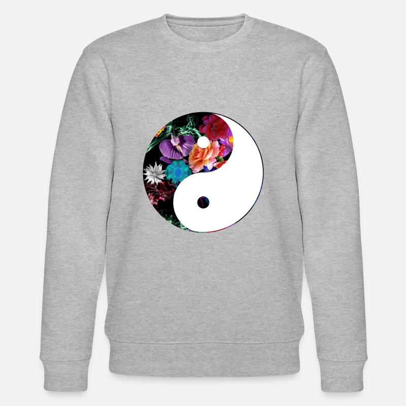 Natural yin-yang - Stanley/Stella Unisex Bio-Sweatshirt CHANGER  - Grau meliert