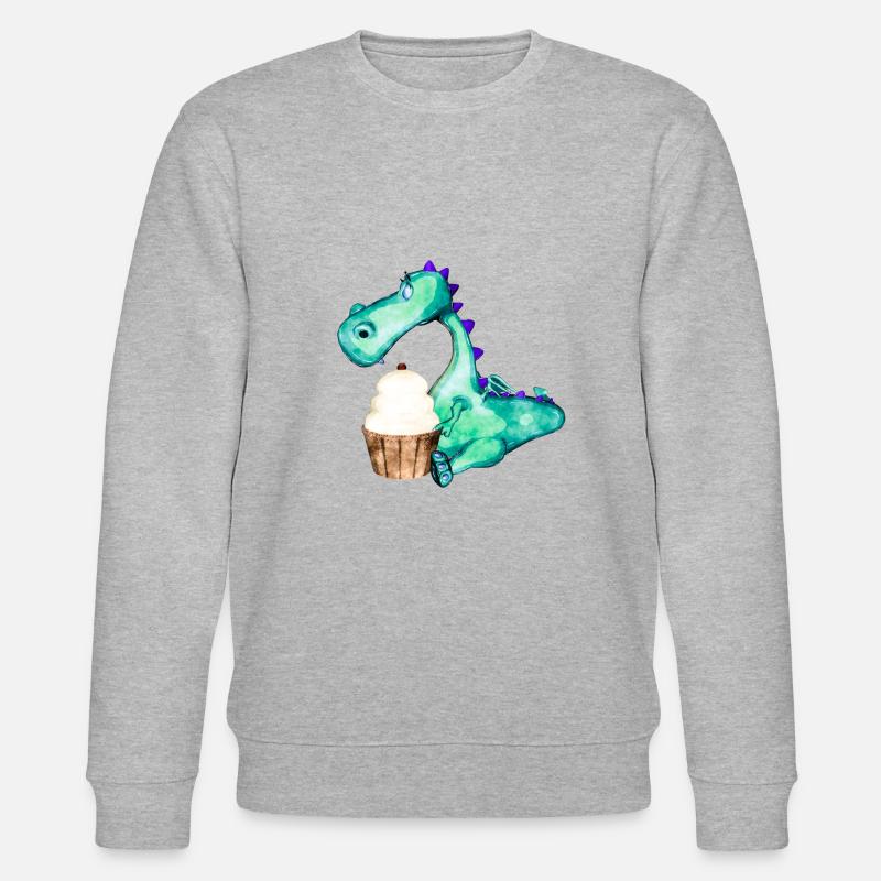 Dragon Ermel by Sabina Elisabeth - Stanley/Stella Unisex Bio-Sweatshirt CHANGER  - Grau meliert