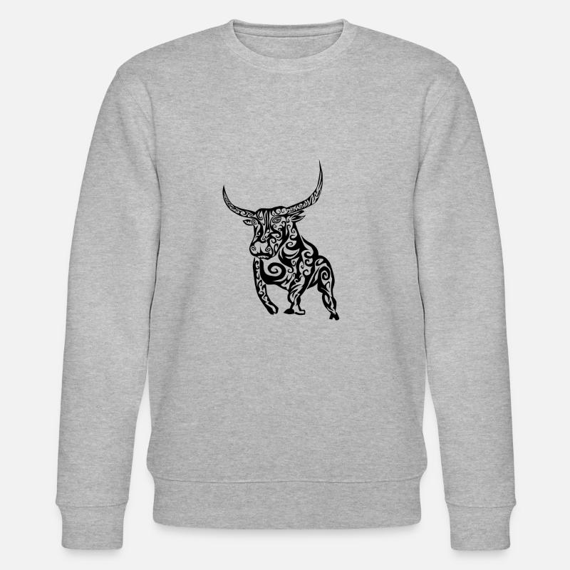 Le taureau - Sweat bio CHANGER Stanley/Stella Unisexe - gris chiné