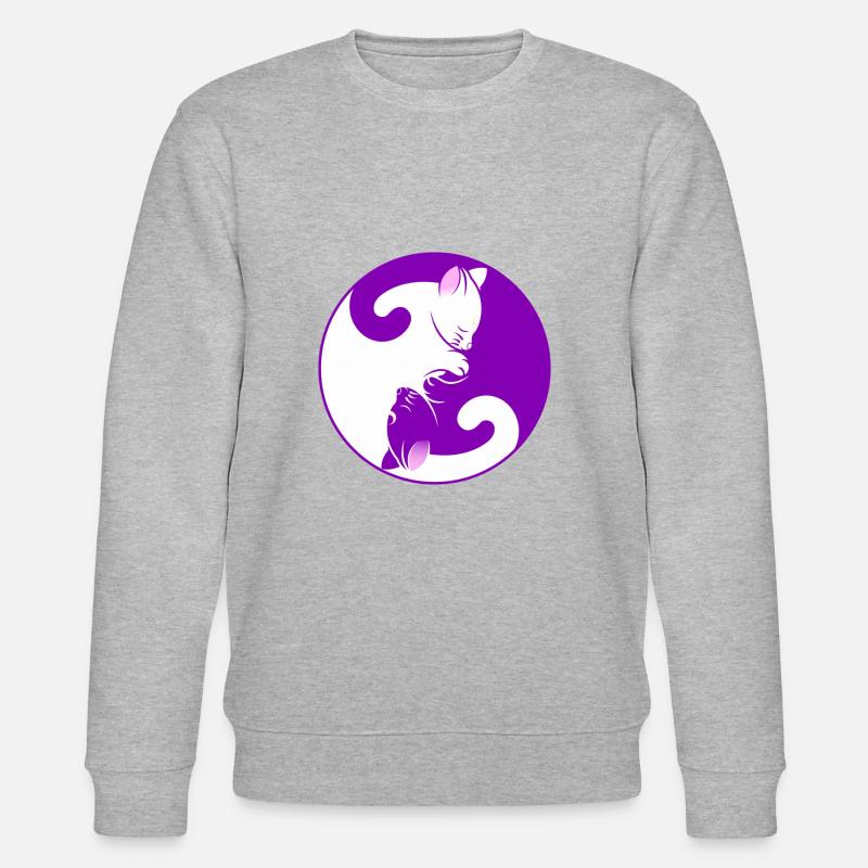 Zwei kleine Katzen - Stanley/Stella Unisex Bio-Sweatshirt CHANGER  - Grau meliert