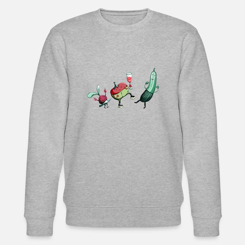 Junges Gemüse - Stanley/Stella Unisex Bio-Sweatshirt CHANGER  - Grau meliert