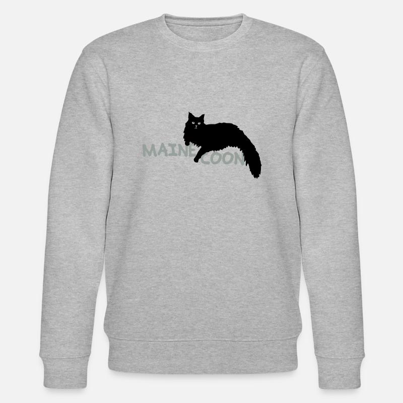 Maine coon - Stanley/Stella Unisex Bio-Sweatshirt CHANGER  - Grau meliert