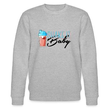 Shake it Baby - Stanley/Stella Unisex Bio-Sweatshirt CHANGER  - Grau meliert - Vorne - Nik (191cm) & Marisol (170cm)