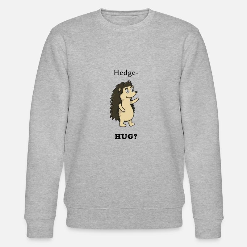 Igel Umarmung - Stanley/Stella Unisex Bio-Sweatshirt CHANGER  - Grau meliert