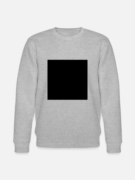 minimalistic square black tshirt - Stanley/Stella Unisex Bio-Sweatshirt CHANGER - Grau meliert