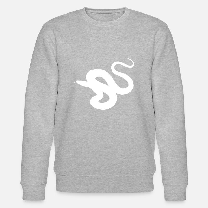 Anaconda étranglé cadeau Amazonie serpents - Sweat bio CHANGER Stanley/Stella Unisexe - gris chiné