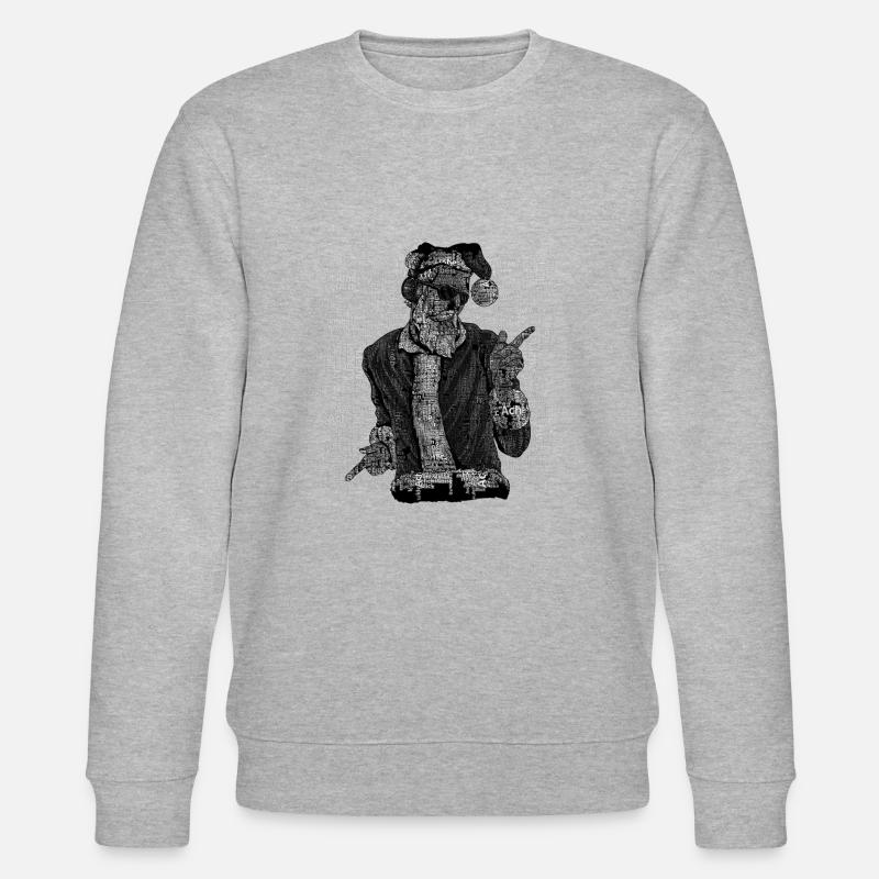 Santa rocks - Stanley/Stella Unisex Bio-Sweatshirt CHANGER  - Grau meliert