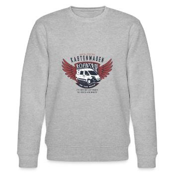 Kastenwagen Adventure - Stanley/Stella Unisex Bio-Sweatshirt CHANGER  - Grau meliert - Vorne - Nik (191cm) & Marisol (170cm)