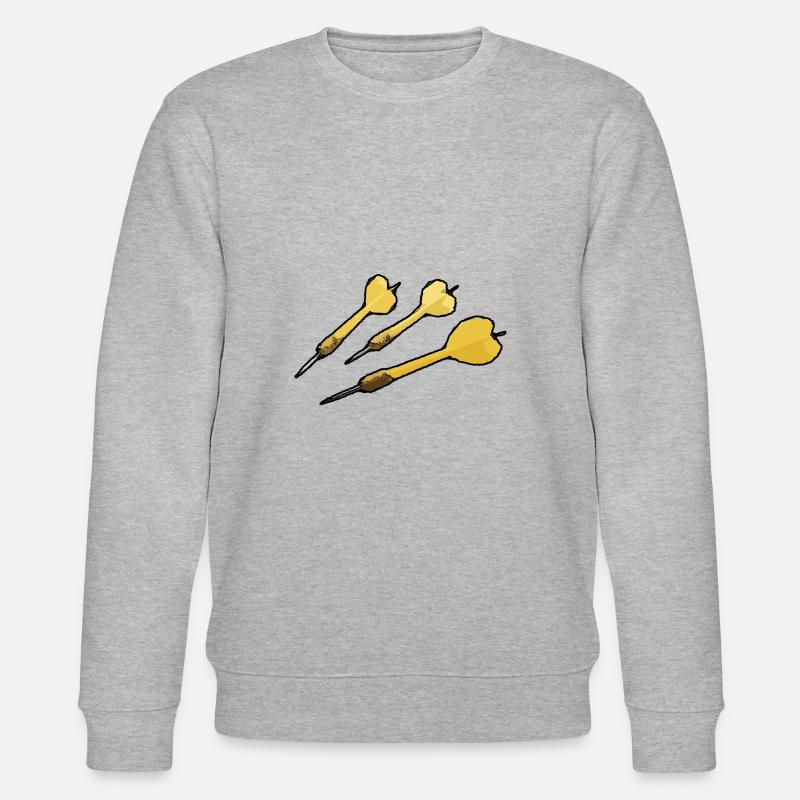 Dart Pfeil Dartpfeil - Stanley/Stella Unisex Bio-Sweatshirt CHANGER  - Grau meliert