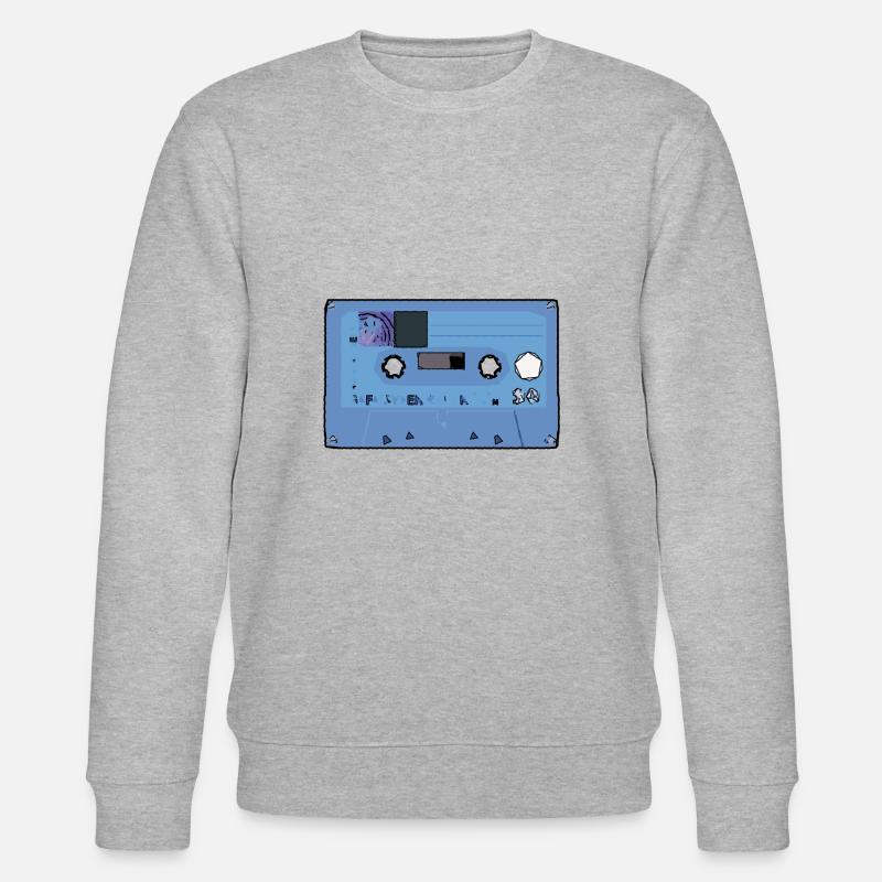 Kasette Retro Kassette - Stanley/Stella Unisex Bio-Sweatshirt CHANGER  - Grau meliert
