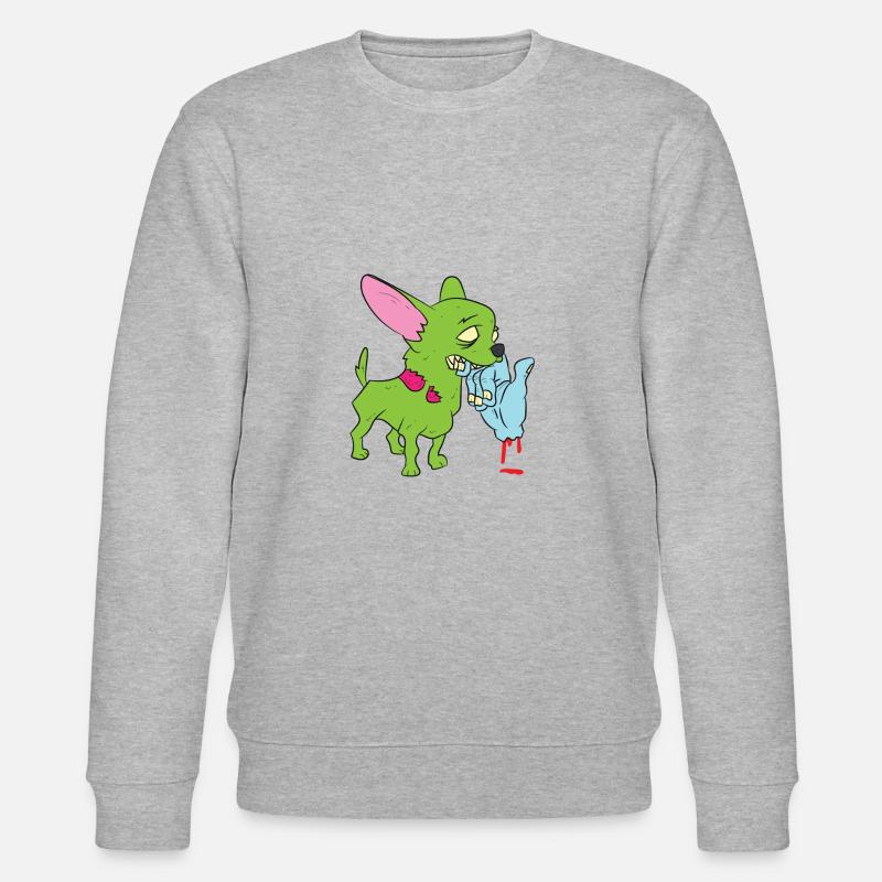 Zombie Chihuahua - Stanley/Stella Unisex Bio-Sweatshirt CHANGER  - Grau meliert