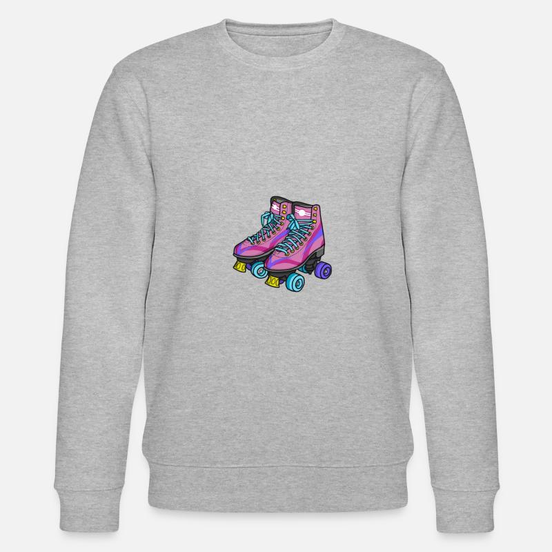 Roller Skates Rollschuh 80er - Stanley/Stella Unisex Bio-Sweatshirt CHANGER  - Grau meliert