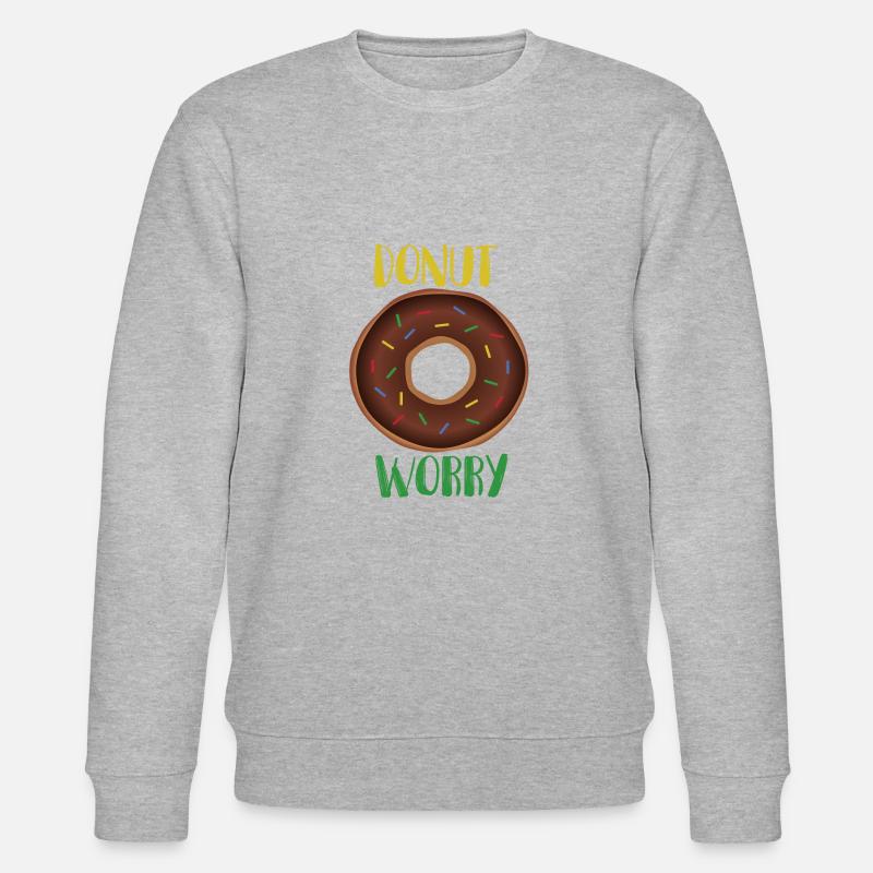 Donut worry - Stanley/Stella Unisex Bio-Sweatshirt CHANGER  - Grau meliert