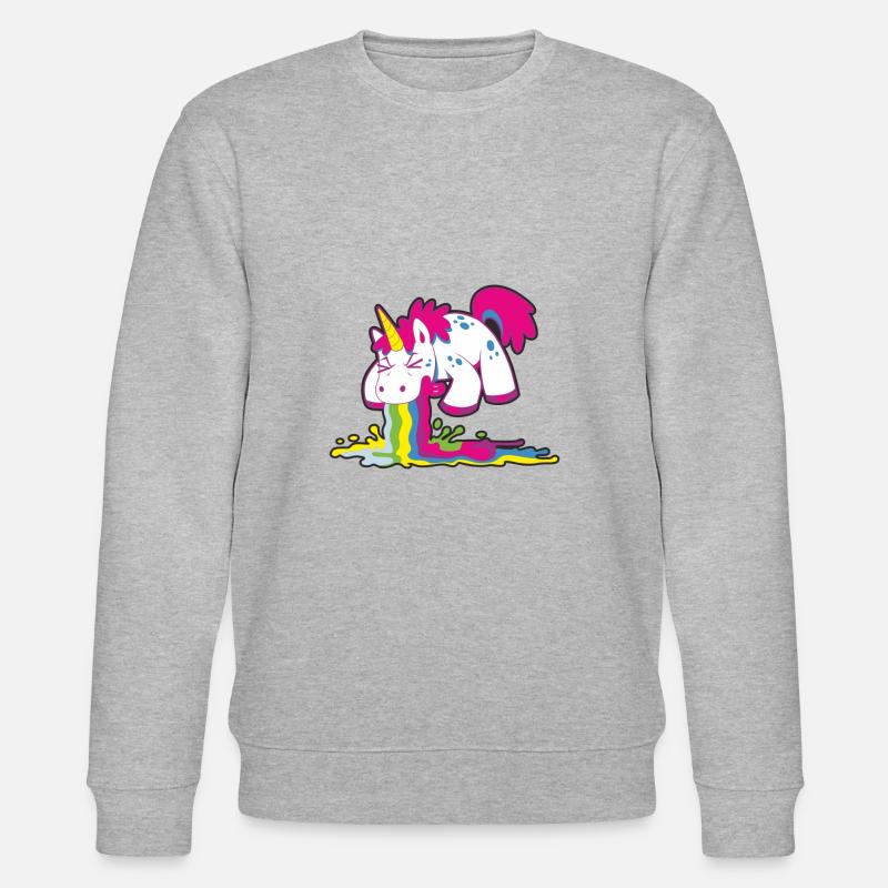 Einhorn - Stanley/Stella Unisex Bio-Sweatshirt CHANGER  - Grau meliert