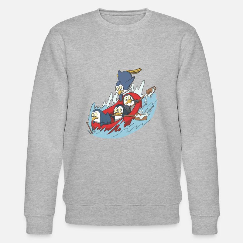 Wildwasser Rafting Geschenk Idee - Stanley/Stella Unisex Bio-Sweatshirt CHANGER  - Grau meliert