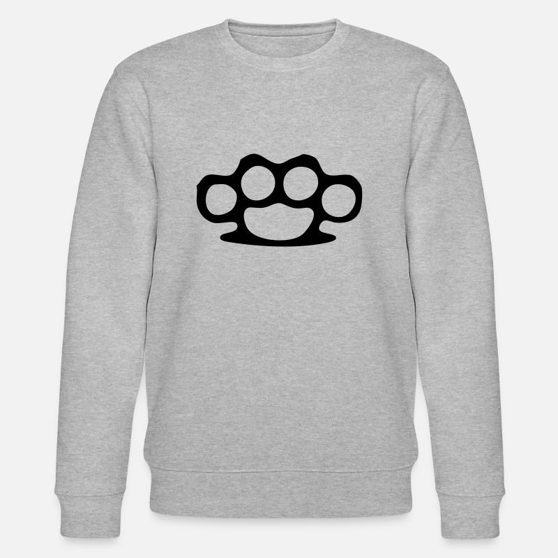 Schlagring Knuckle - Stanley/Stella Unisex Bio-Sweatshirt CHANGER  - Grau meliert
