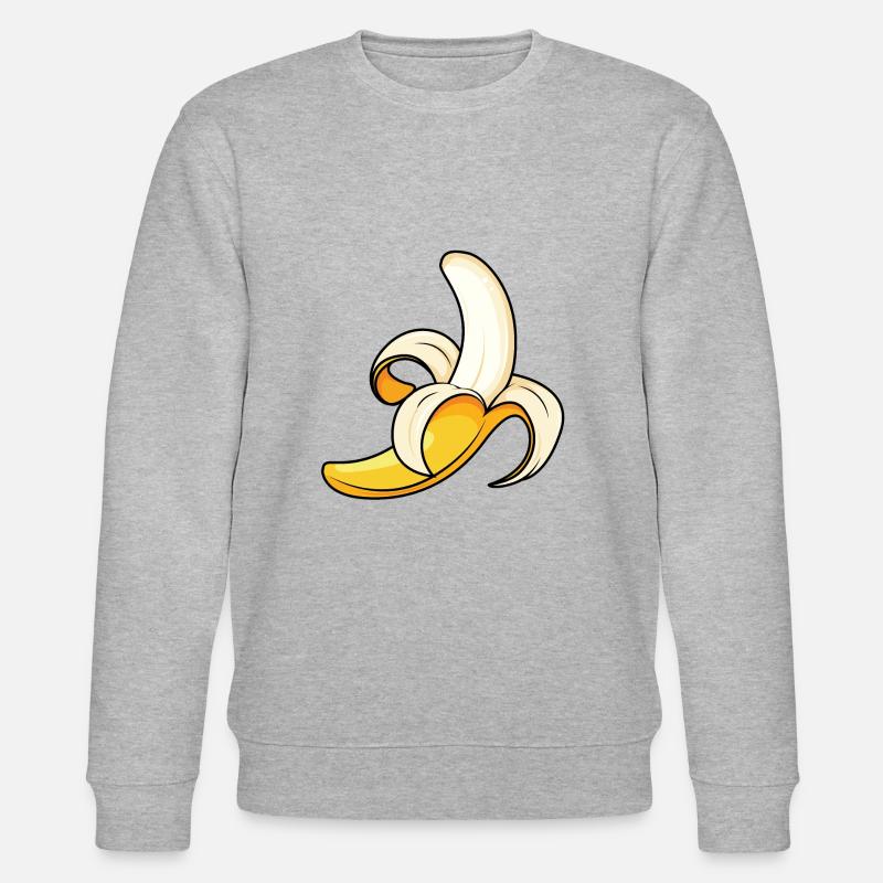 Die perfekte Banane - Stanley/Stella Unisex Bio-Sweatshirt CHANGER  - Grau meliert