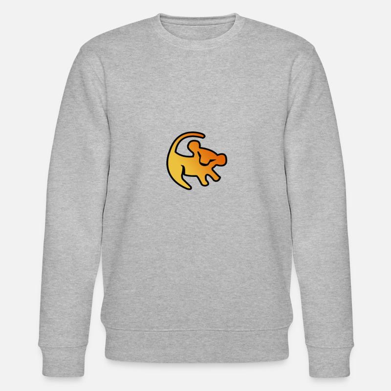 süßer Löwe - Stanley/Stella Unisex Bio-Sweatshirt CHANGER  - Grau meliert