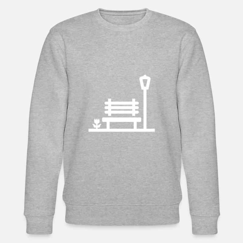 Bank Landschaft - Stanley/Stella Unisex Bio-Sweatshirt CHANGER - Grau meliert