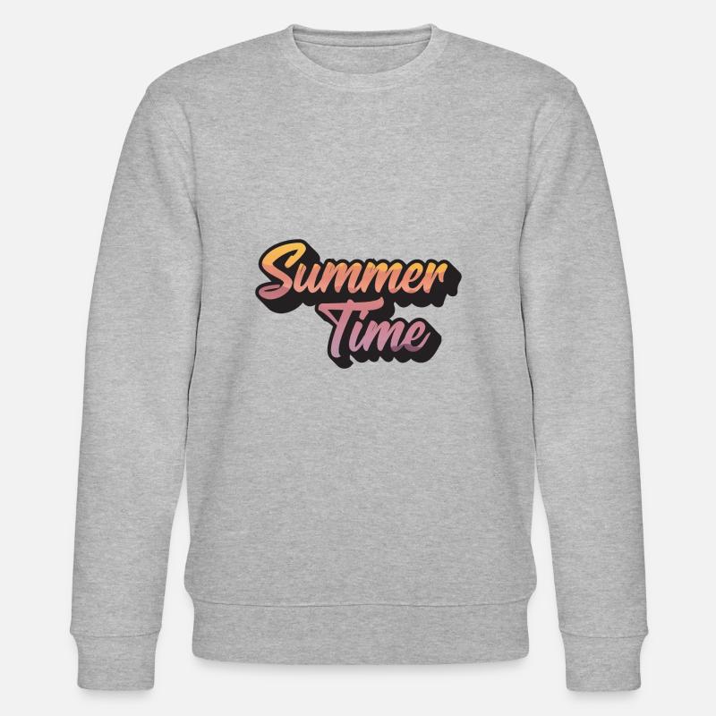 Summertime - Stanley/Stella Unisex Bio-Sweatshirt CHANGER  - Grau meliert