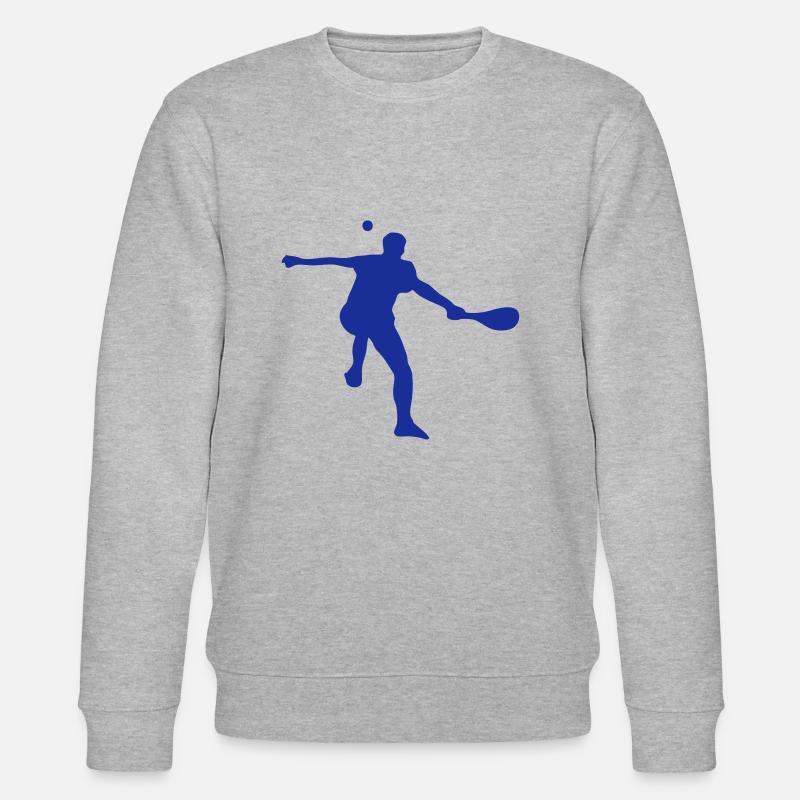 baskische Pelote Silhouette - Stanley/Stella Unisex Bio-Sweatshirt CHANGER  - Grau meliert