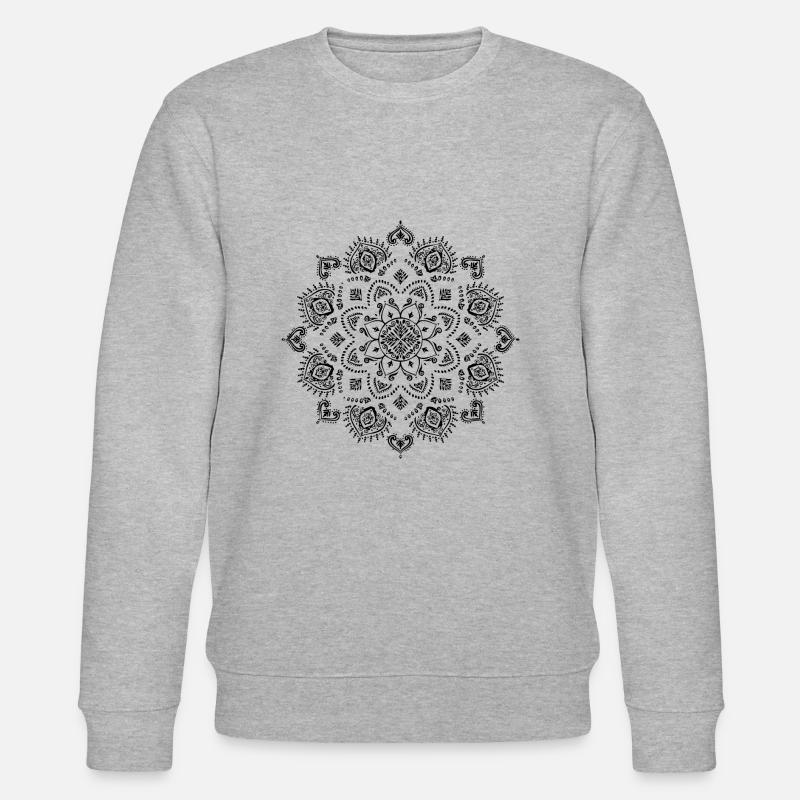 Mandala - Stanley/Stella Unisex Bio-Sweatshirt CHANGER  - Grau meliert