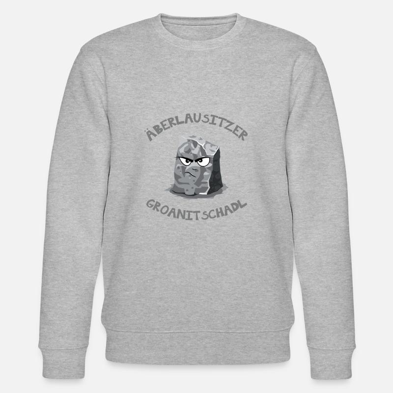 oberlausitz shirt groanitschadl comic - Stanley/Stella Unisex Bio-Sweatshirt CHANGER  - Grau meliert