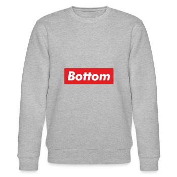 Gay Bottom - Stanley/Stella CHANGER Unisex Organic Sweatshirt - heather grey - Front - Nik (191cm) & Marisol (170cm)