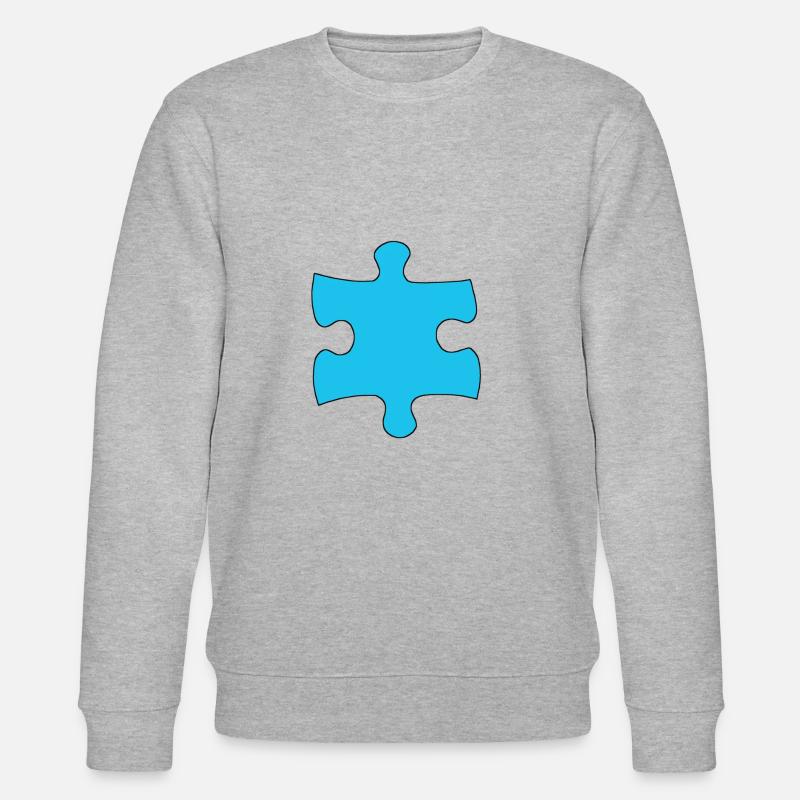 Puzzle Stück - Stanley/Stella Unisex Bio-Sweatshirt CHANGER  - Grau meliert