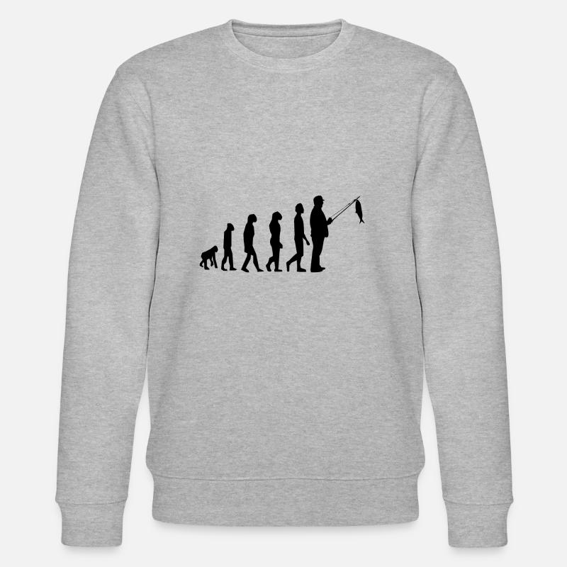 Evolution pêche pêcheur amateur - Sweat bio CHANGER Stanley/Stella Unisexe - gris chiné