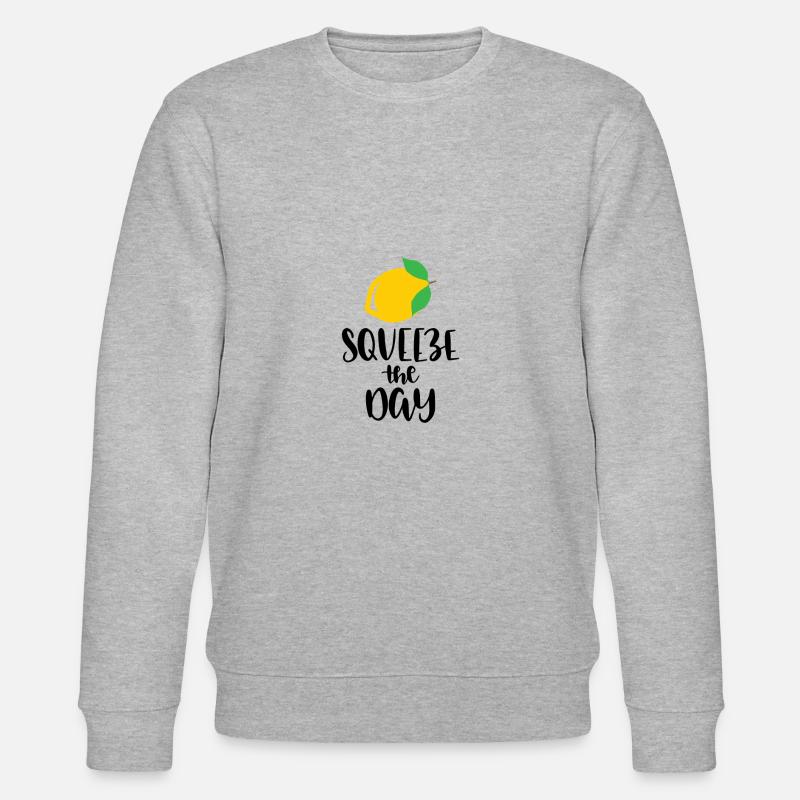 squeeze the day - Stanley/Stella Unisex Bio-Sweatshirt CHANGER  - Grau meliert