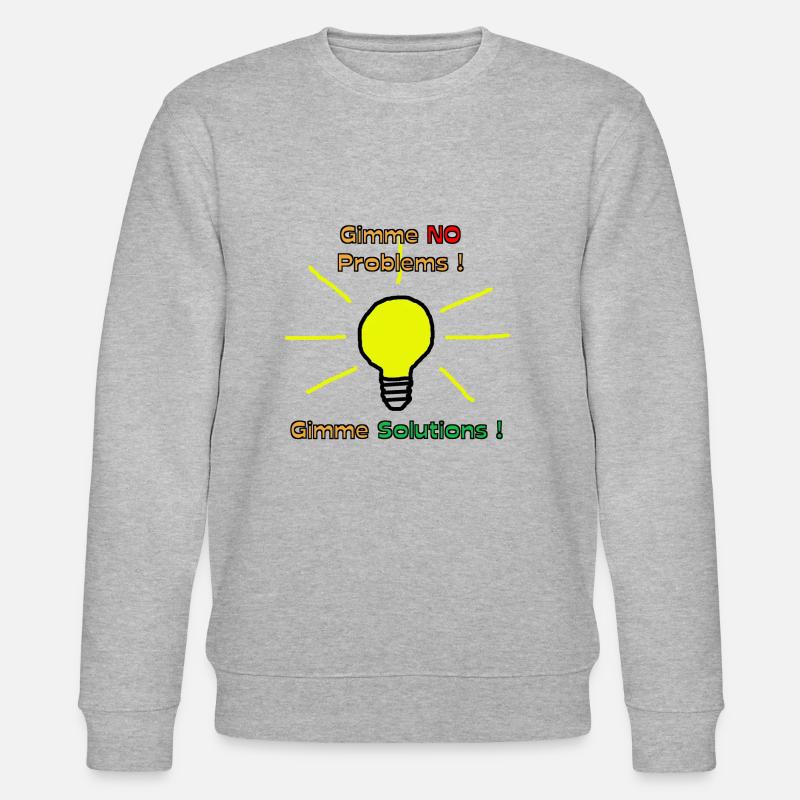 Problem Lösung - Stanley/Stella Unisex Bio-Sweatshirt CHANGER  - Grau meliert