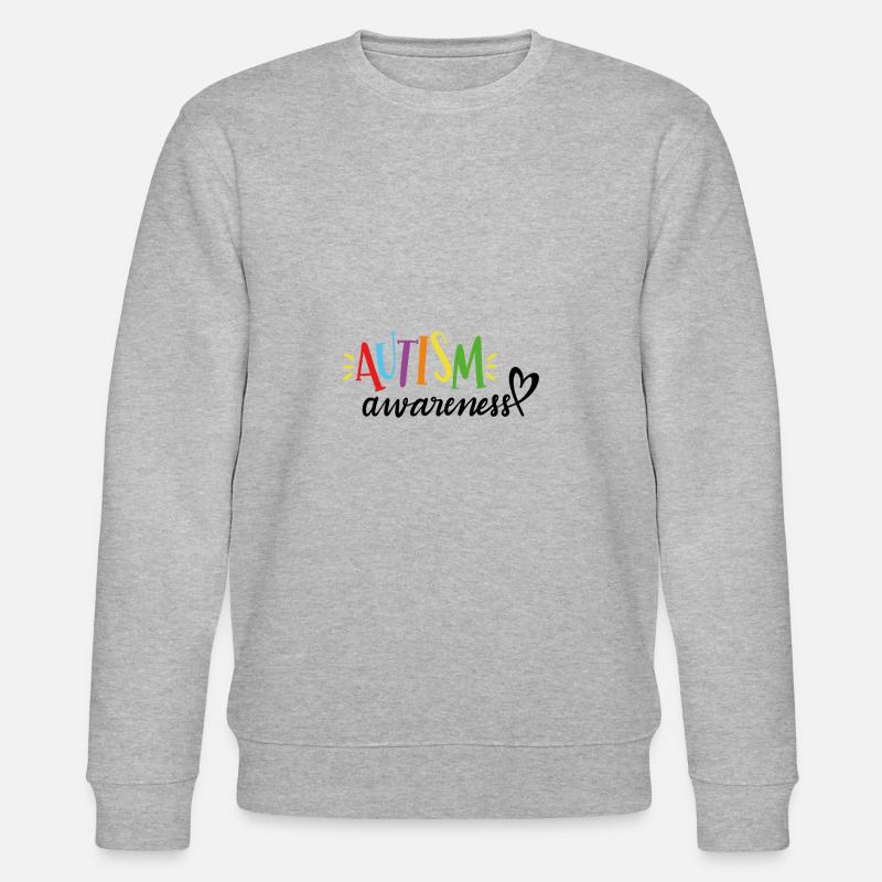 Autism awareness - Stanley/Stella Unisex Bio-Sweatshirt CHANGER  - Grau meliert