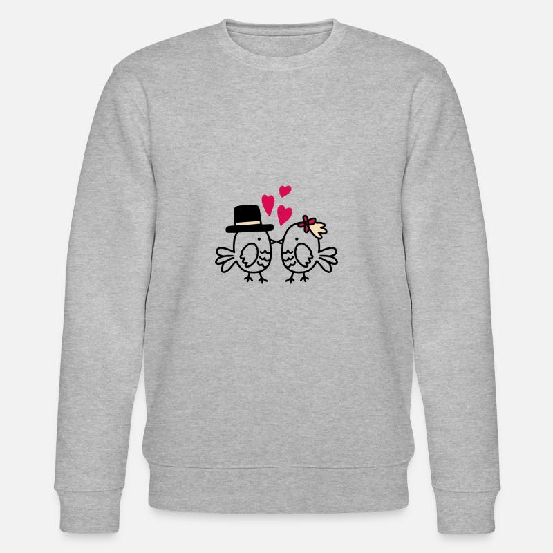 De petits oiseaux mignons - Sweat bio CHANGER Stanley/Stella Unisexe - gris chiné