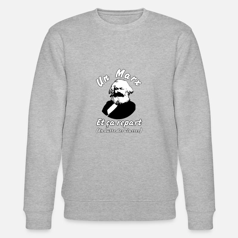 UN MARX ET ÇA REPART ! - Sweat bio CHANGER Stanley/Stella Unisexe - gris chiné