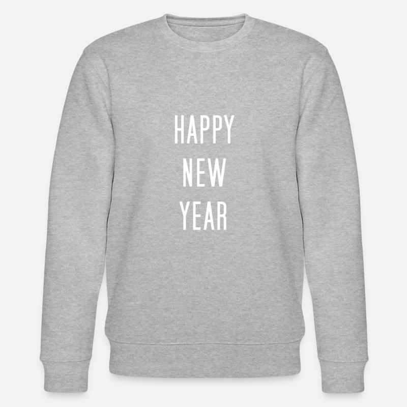 Happy New Year - Stanley/Stella Unisex Bio-Sweatshirt CHANGER - Grau meliert