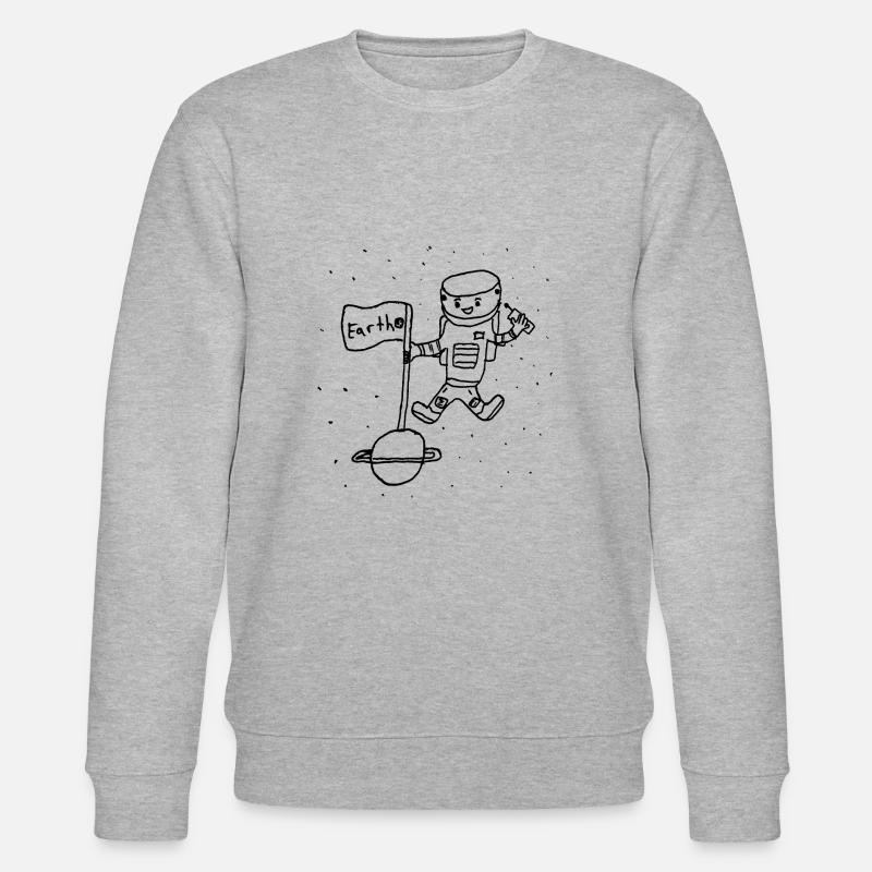 Comic astronaute dans l'espace - Sweat bio CHANGER Stanley/Stella Unisexe - gris chiné