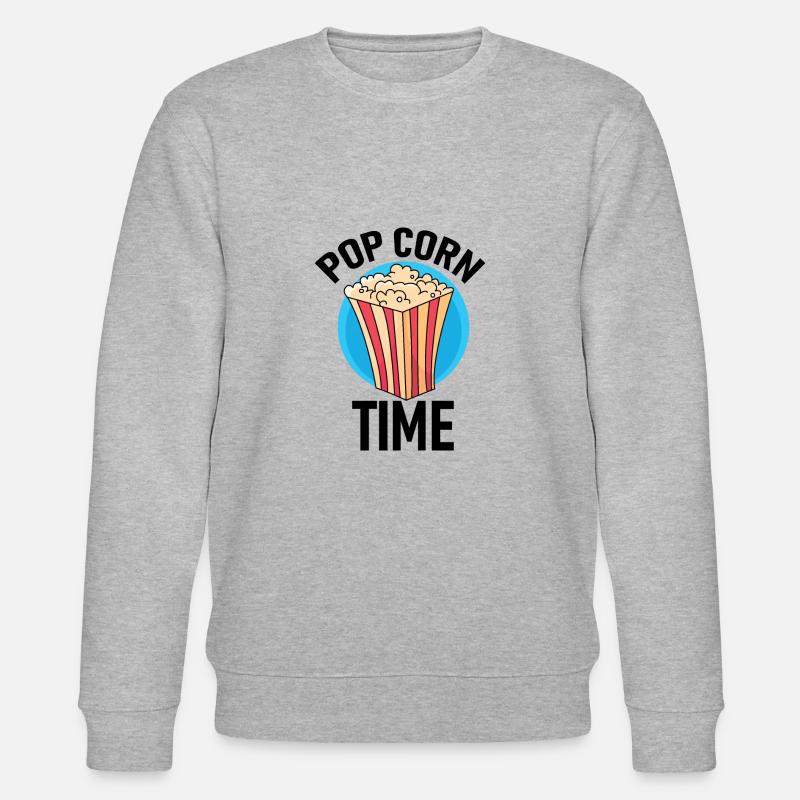 Popcorn Time! - Stanley/Stella Unisex Bio-Sweatshirt CHANGER - Grau meliert