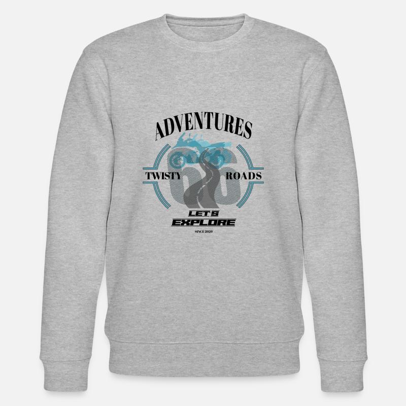 66 aventures - explorons - Sweat bio CHANGER Stanley/Stella Unisexe - gris chiné