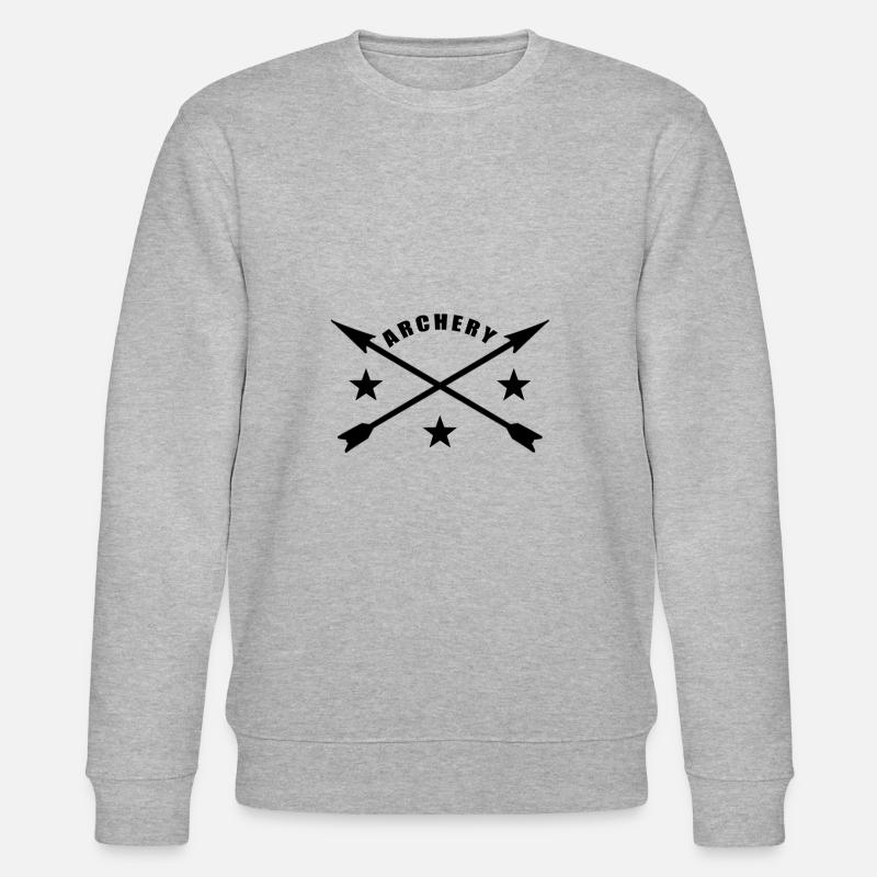 Bogenschießen - Stanley/Stella Unisex Bio-Sweatshirt CHANGER  - Grau meliert