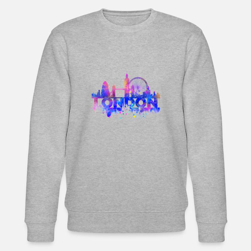 LONDON PASTEL - Stanley/Stella Unisex Bio-Sweatshirt CHANGER  - Grau meliert
