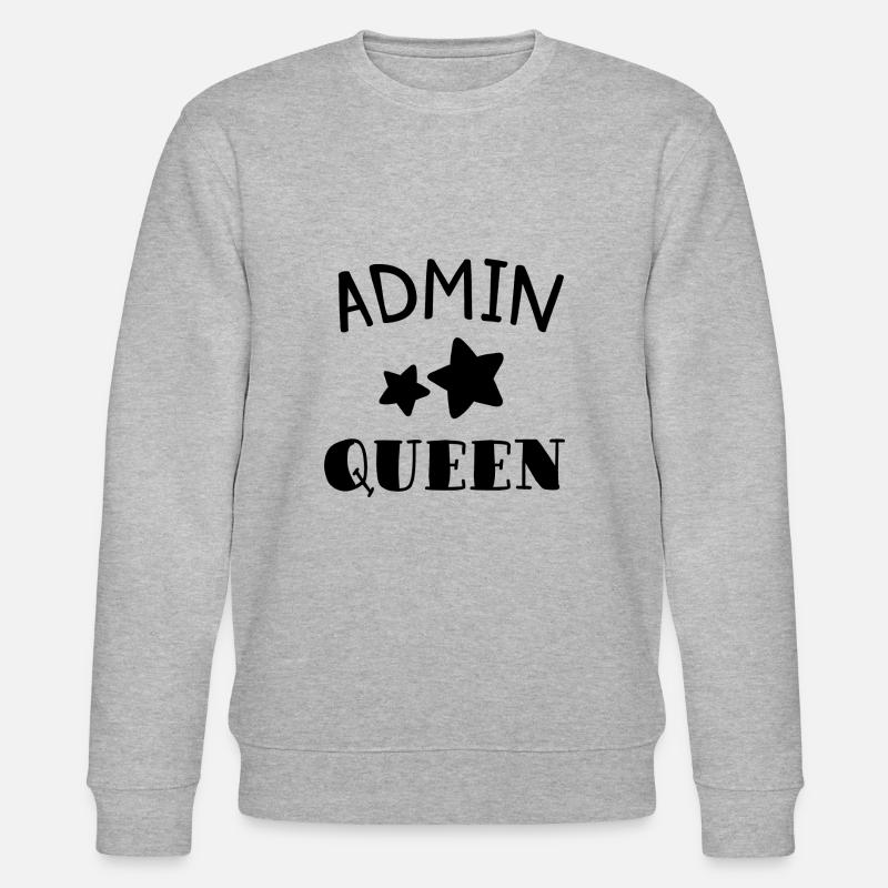 Admin Queen Programmierer Geschenk - Stanley/Stella Unisex Bio-Sweatshirt CHANGER  - Grau meliert