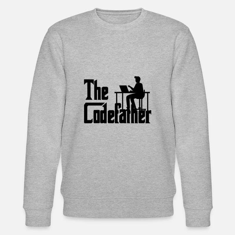 The Codefather Coding Programierer Geschenk - Stanley/Stella Unisex Bio-Sweatshirt CHANGER  - Grau meliert