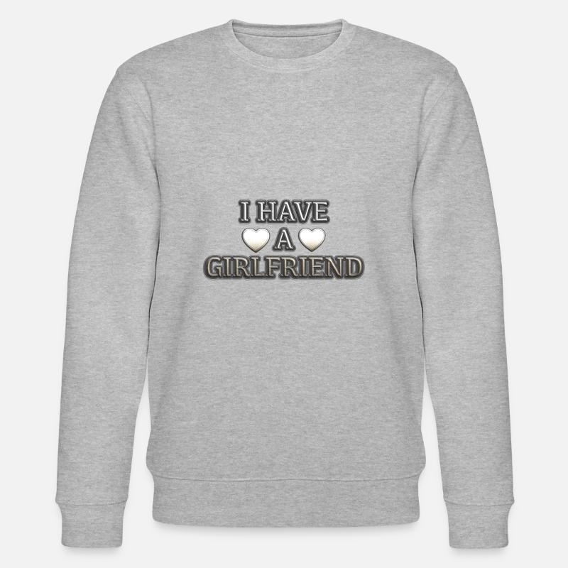Ich habe eine Freundin - Stanley/Stella Unisex Bio-Sweatshirt CHANGER  - Grau meliert