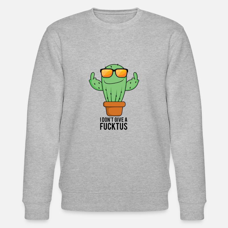 cooler Kaktus - Stanley/Stella Unisex Bio-Sweatshirt CHANGER  - Grau meliert
