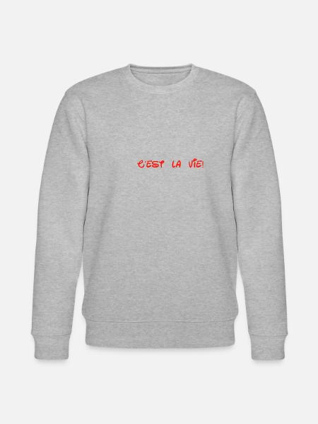 C'est la vie - Stanley/Stella CHANGER Unisex Organic Sweatshirt - heather grey