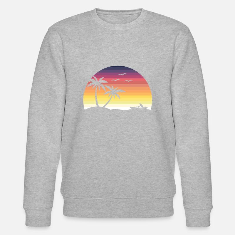 SPRING SUNSET - Stanley/Stella Unisex Bio-Sweatshirt CHANGER - Grau meliert